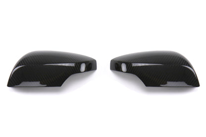 OLM Dry Carbon Fiber Mirror Covers (with Turn Signal Hole) - Gloss Carbon Fiber - 2015-2021 Subaru WRX / STI (With Turn Signal Holes) by MYX Automotive