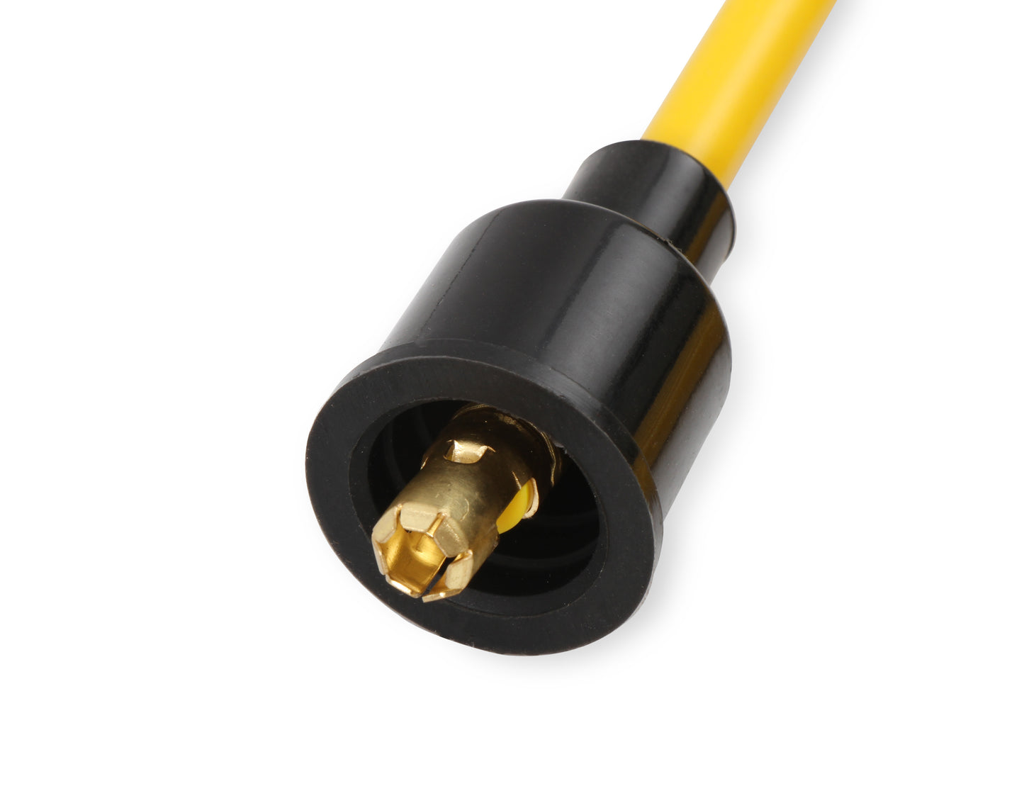 Spark Plug Wire Set - 8mm - Yellow with Orange Straight Boots by ACCEL
