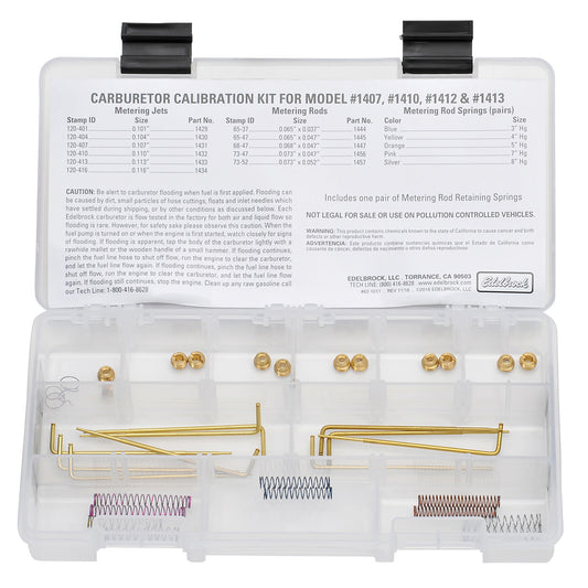 Edelbrock Performer EPS 1407, 1410, 1412 and 1413 carburetor calibration kit by Edelbrock