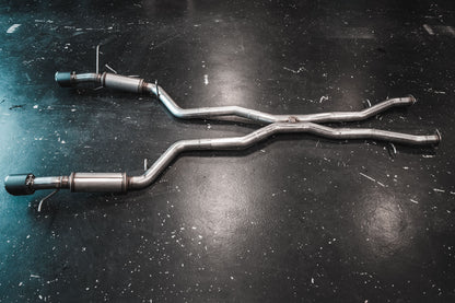 3in. Cat-Back. Dual Rear Exit. Aluminized Steel. by MBRP Exhaust