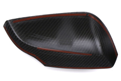 OLM Dry Carbon Fiber Mirror Covers (with Turn Signal Hole) - Gloss Carbon Fiber - 2015-2021 Subaru WRX / STI (With Turn Signal Holes) by MYX Automotive