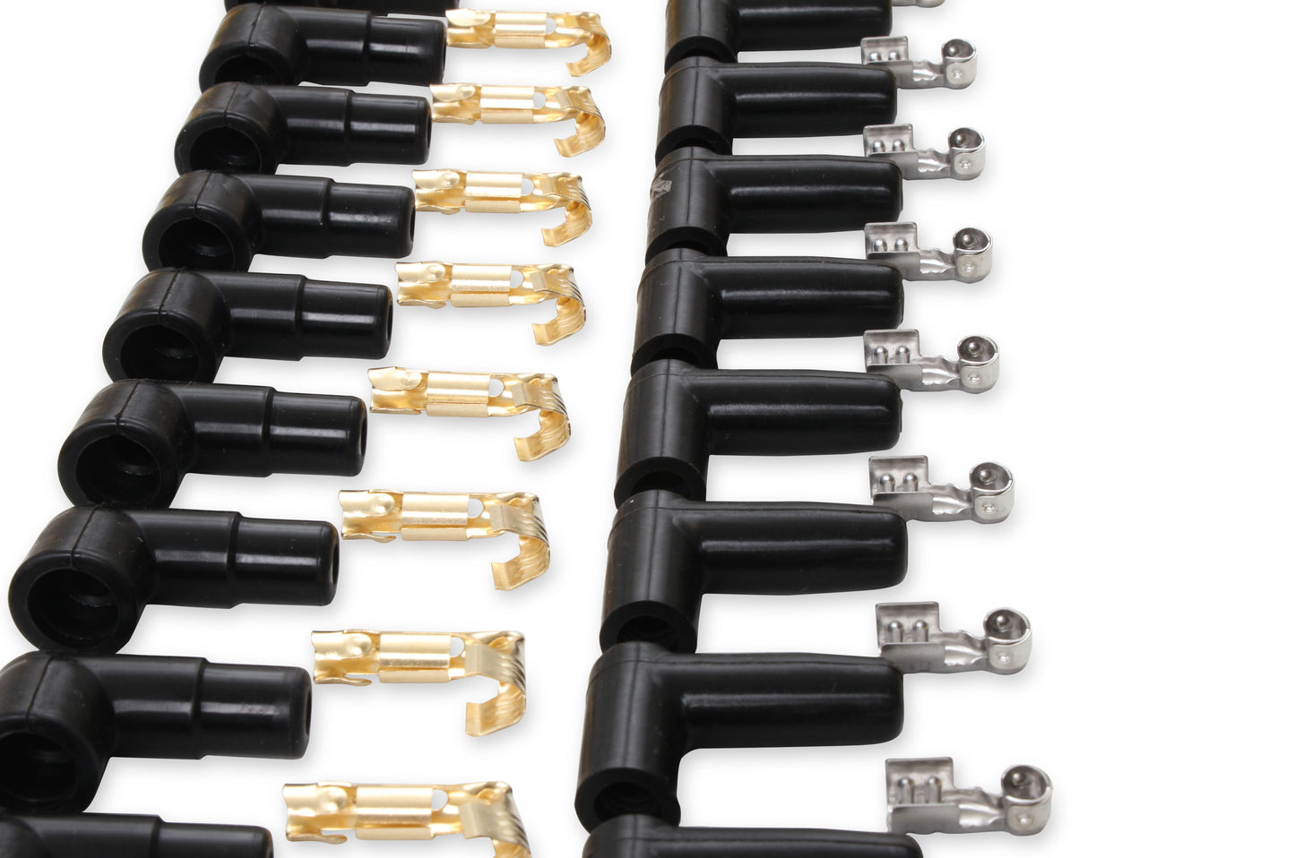 Spark Plug Wire Set - 8mm - Yellow with Orange 90 Deg Boots by ACCEL