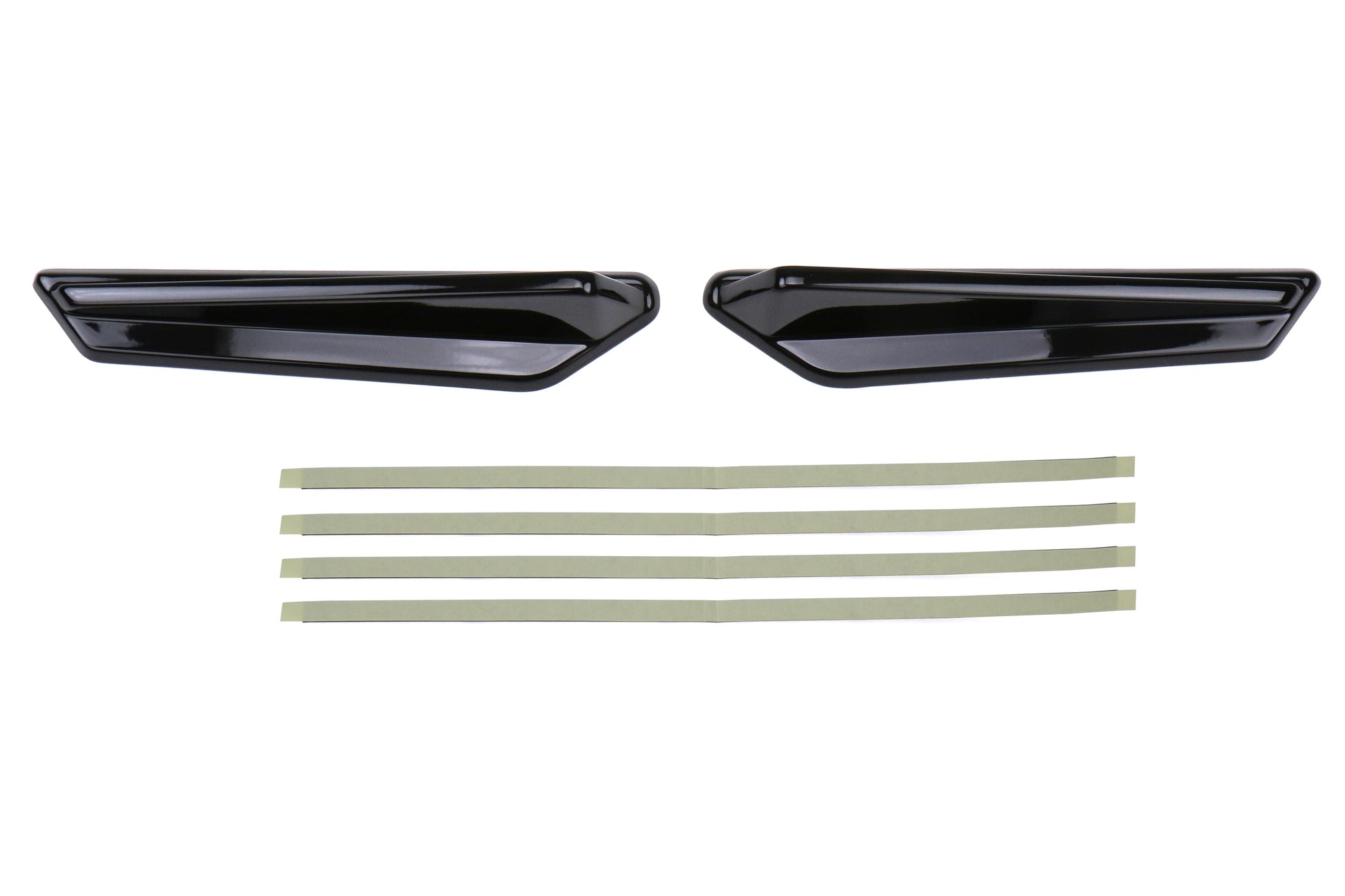 OLM Gloss Black JDM Style Canards - 2015-2021 Subaru WRX / STI by OLM