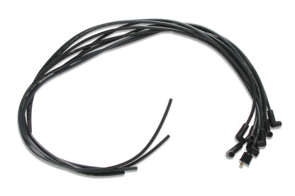 Spark Plug Wire Set- 8mm - Black Wire with Black 90 Deg Boots by ACCEL