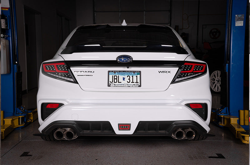 OLM Spec-AR LED Taillights (Clear Lens/Black Base/Red Bar) - 2022+ WRX by MYX Automotive