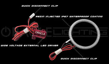 ORACLE Lighting 2015-2023 Dodge Challenger LED Surface Mount Headlight Halo Kit by ORACLE Lighting