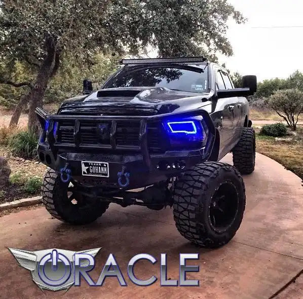 ORACLE Lighting 2009-2018 RAM Sport (Quad) LED Headlight Halo Kit by ORACLE Lighting