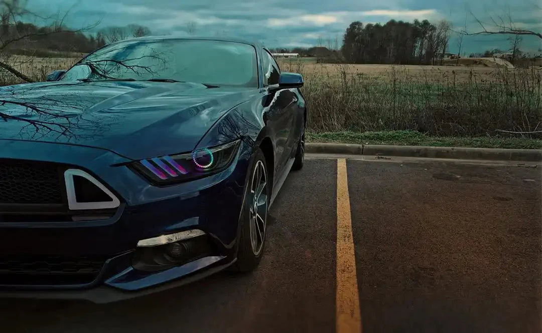 ORACLE Lighting 2015-2017 Ford Mustang V6/GT/Shelby Dynamic ColorSHIFT RGB+A DRL Upgrade w/Halo Kit by ORACLE Lighting