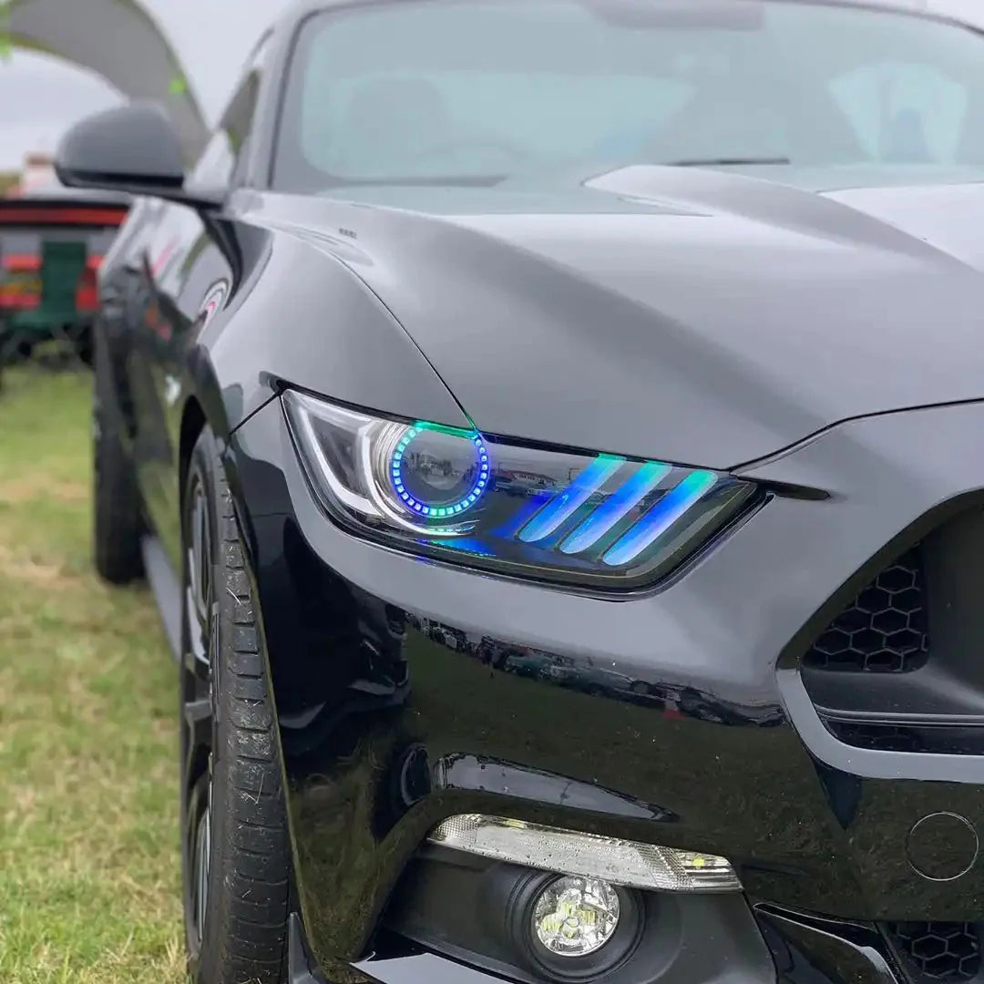 ORACLE Lighting 2015-2017 Ford Mustang V6/GT/Shelby Dynamic ColorSHIFT RGB+A DRL Upgrade w/Halo Kit by ORACLE Lighting