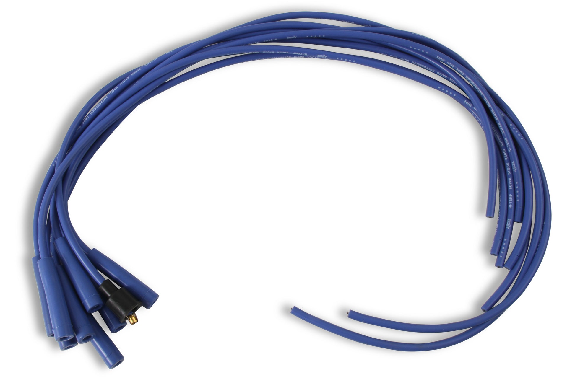 ACCEL 4040B, Spark Plug Wires, Super Stock, Spiral Core, 8mm, Blue, Set by ACCEL