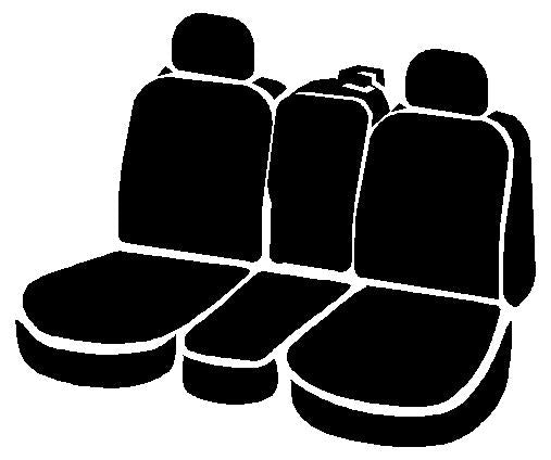 NP90 Series - Neoprene Custom Fit Front Seat Cover- Black/Gray Center Panel by FIA