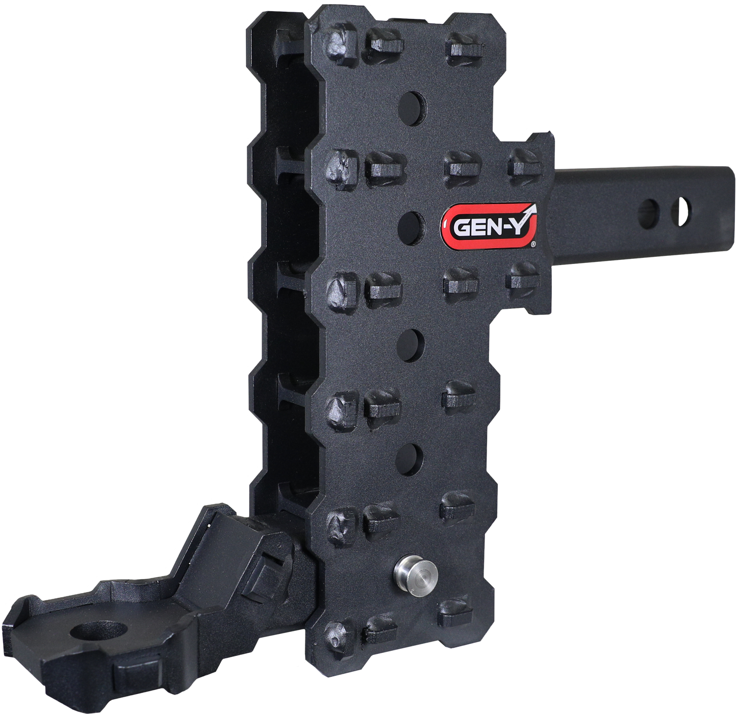 PHANTOM-X 2" Hollow Shank 7" Offset Drop .7K TW 7K Hitch & Platinum Ball Mount by GEN-Y Hitch