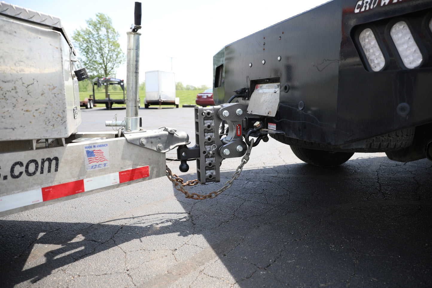 The BOSS TORSION-FLEX 2.5" Shank 5" Drop 1.7K TW 16K Hitch Dual-Ball Pintle Lock by GEN-Y Hitch