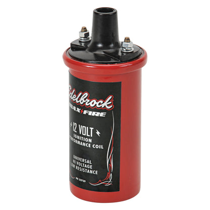 Universal 12V cannister-style w/ primary resistance 1.4 ohms & output of 42000V. by Edelbrock
