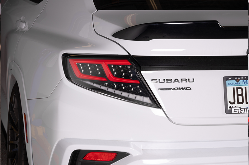 OLM Spec-AR LED Taillights (Clear Lens/Black Base/Red Bar) - 2022+ WRX by MYX Automotive