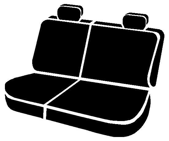 NP90 Series - Neoprene Custom Fit Rear Seat Cover- Black/Gray Center Panel by FIA