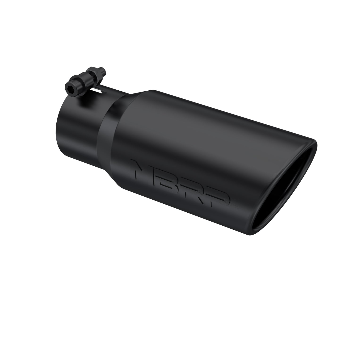 Tip. 4in. O.D.. Angled Rolled End. 3in. inlet. 10in. length. Black Coated. by MBRP Exhaust