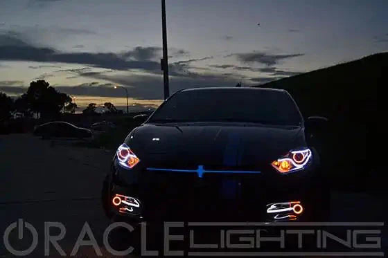ORACLE Lighting 2013-2016 Dodge Dart LED Surface Mount Projector Fog Halo Kit by ORACLE Lighting