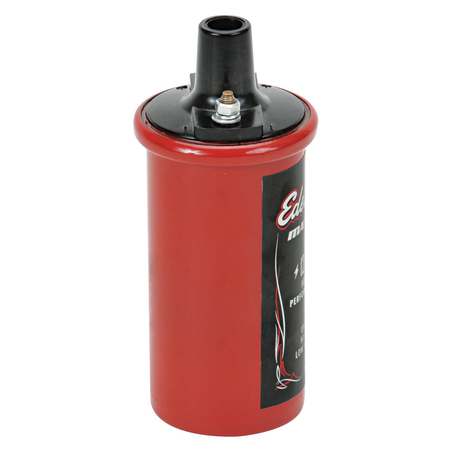 Universal 12V cannister-style w/ primary resistance 1.4 ohms & output of 42000V. by Edelbrock