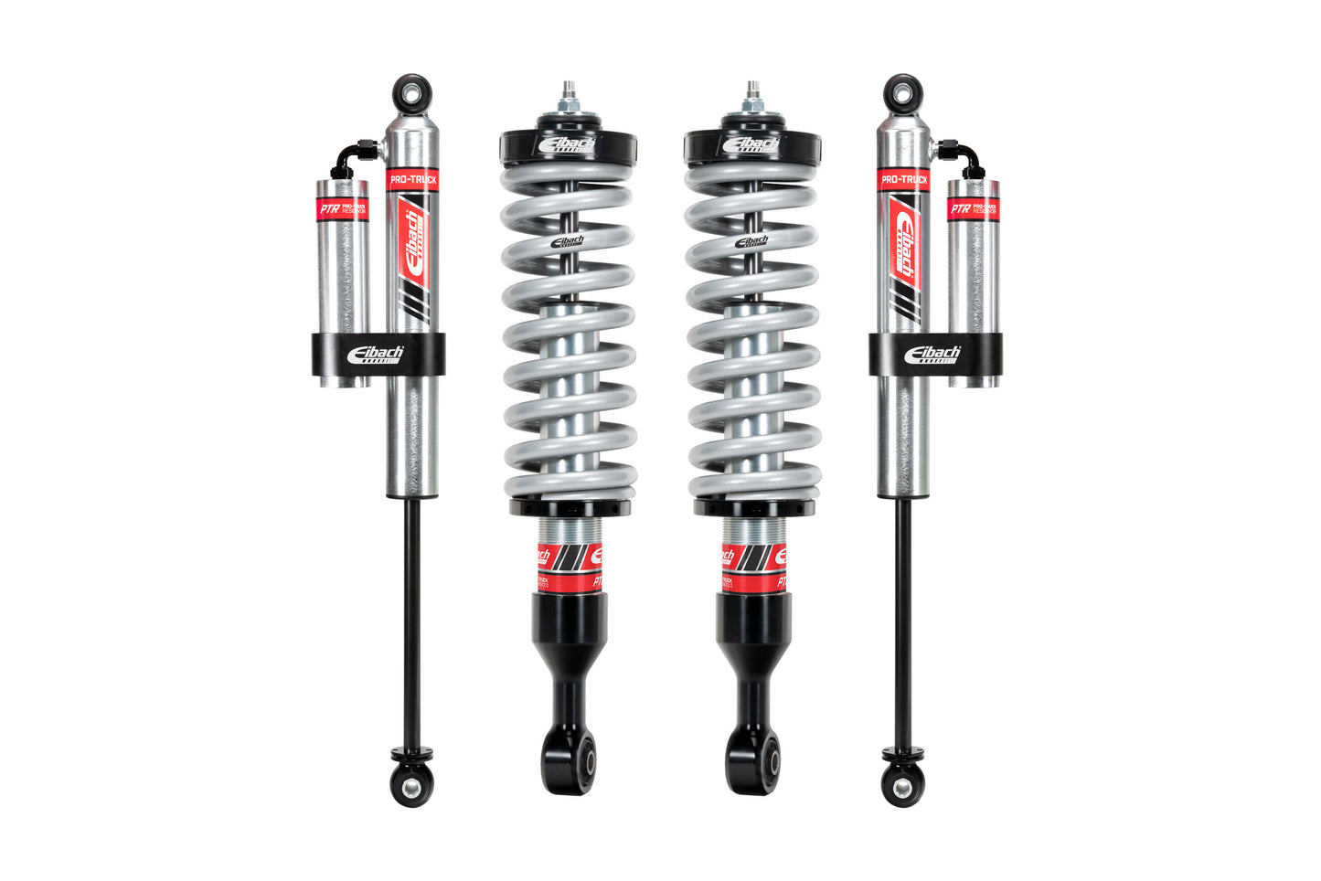 Pair of Front Coilovers + Rear Reservoir Shocks by Eibach