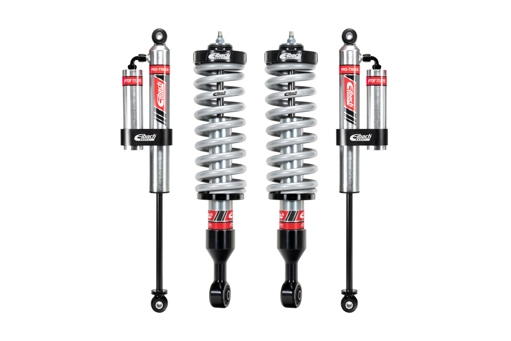 Pair of Front Coilovers + Rear Reservoir Shocks by Eibach