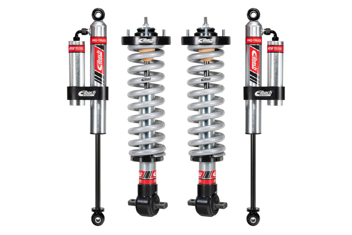 Pair of Front Coilovers + Rear Reservoir Shocks by Eibach