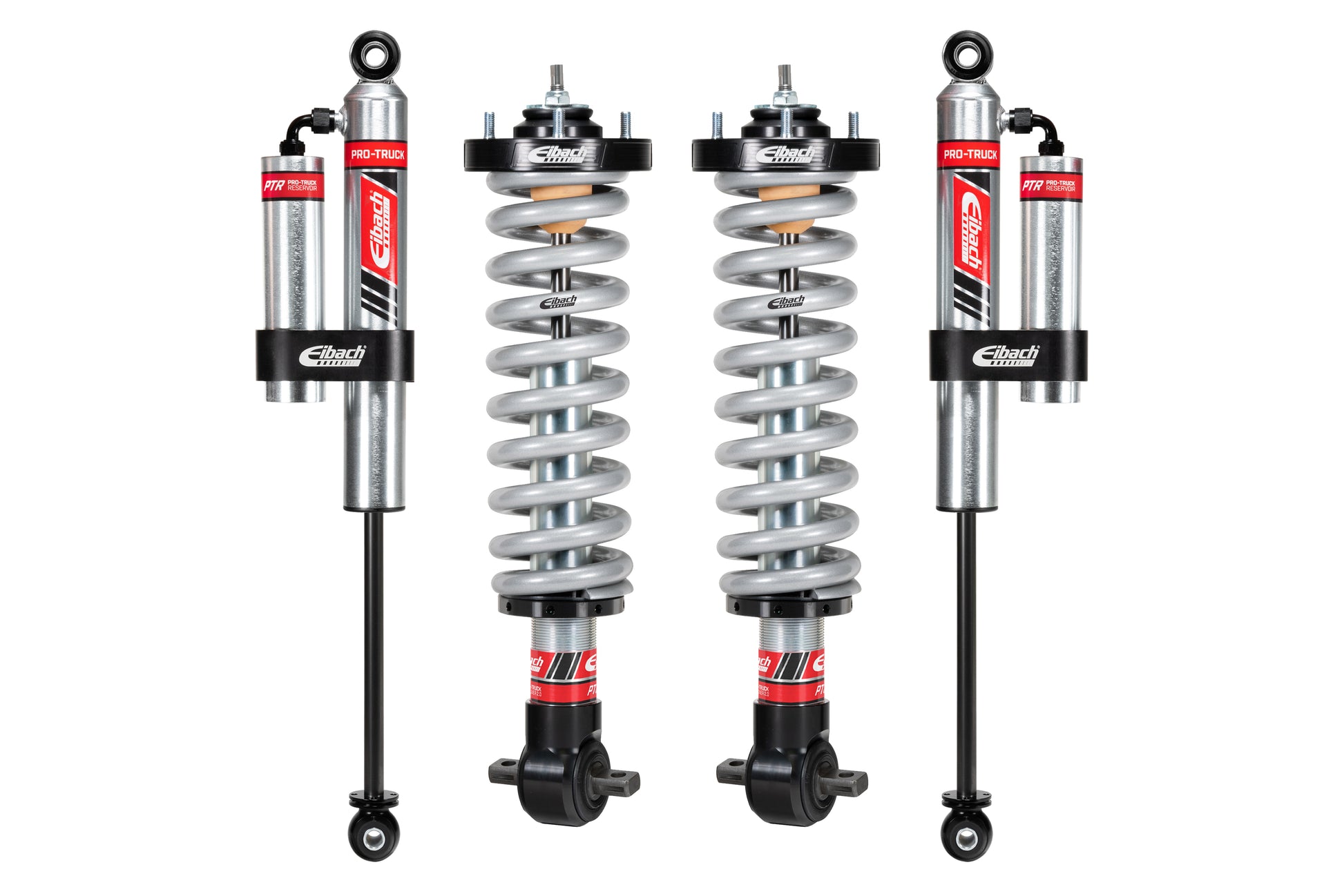 Pair of Front Coilovers + Rear Reservoir Shocks by Eibach