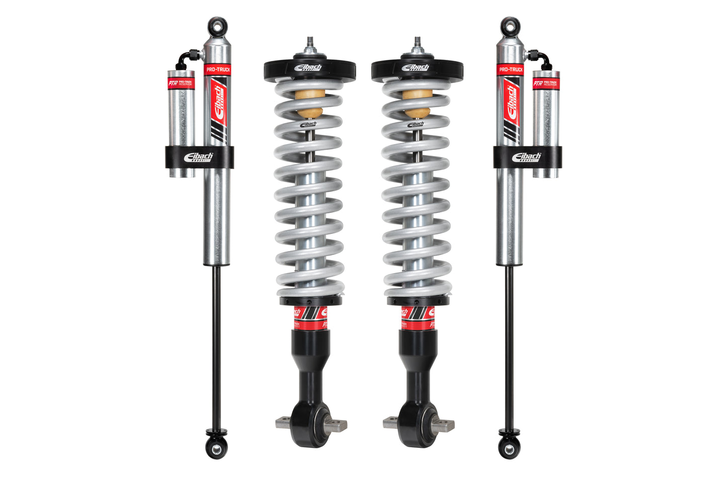 Pair of Front Coilovers + Rear Reservoir Shocks by Eibach