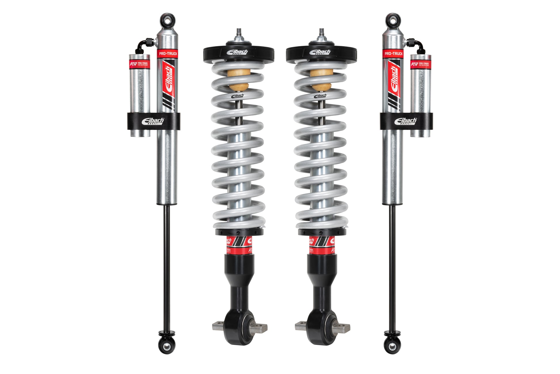Pair of Front Coilovers + Rear Reservoir Shocks by Eibach