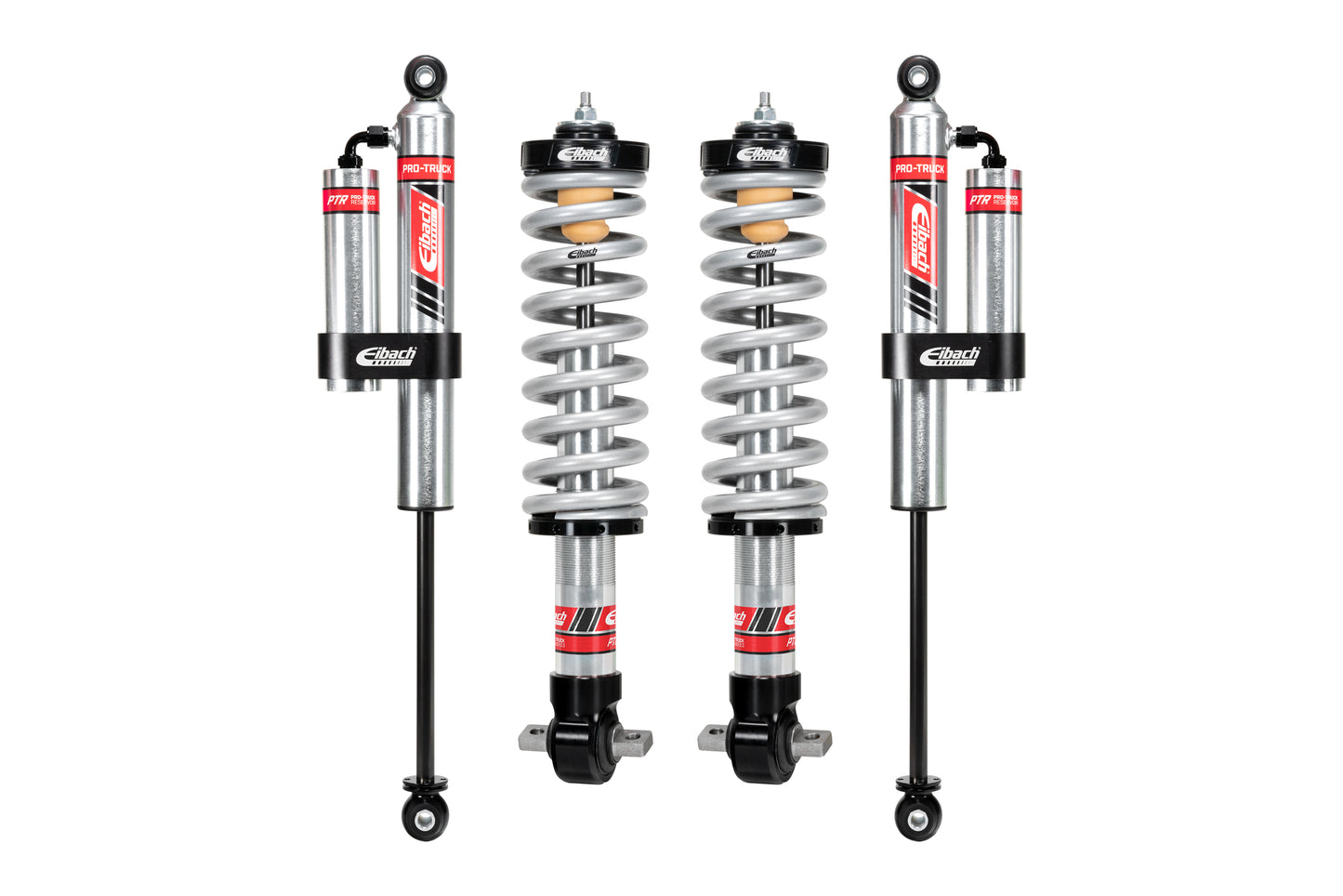 Pair of Front Coilovers + Rear Reservoir Shocks by Eibach