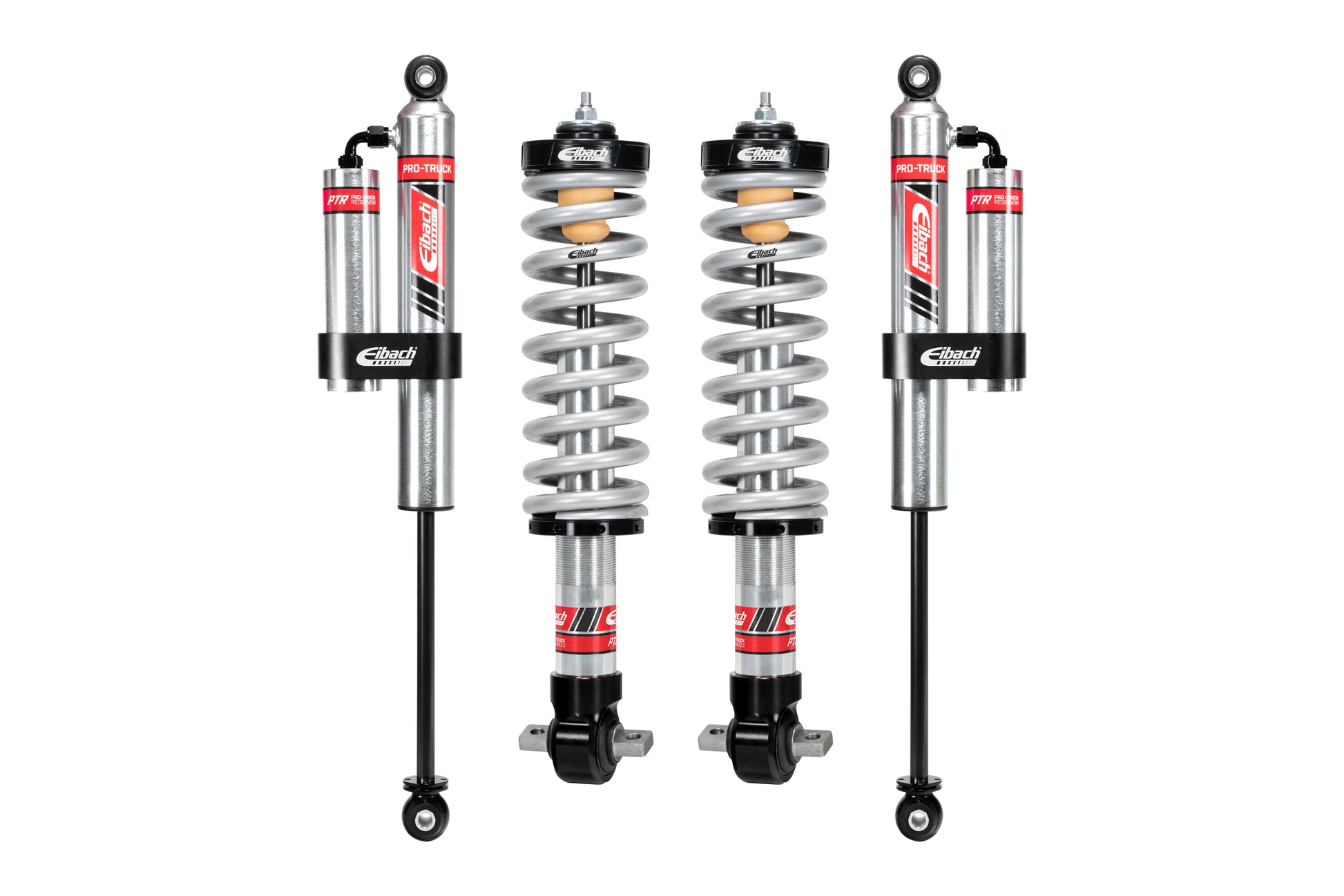Pair of Front Coilovers + Rear Reservoir Shocks by Eibach