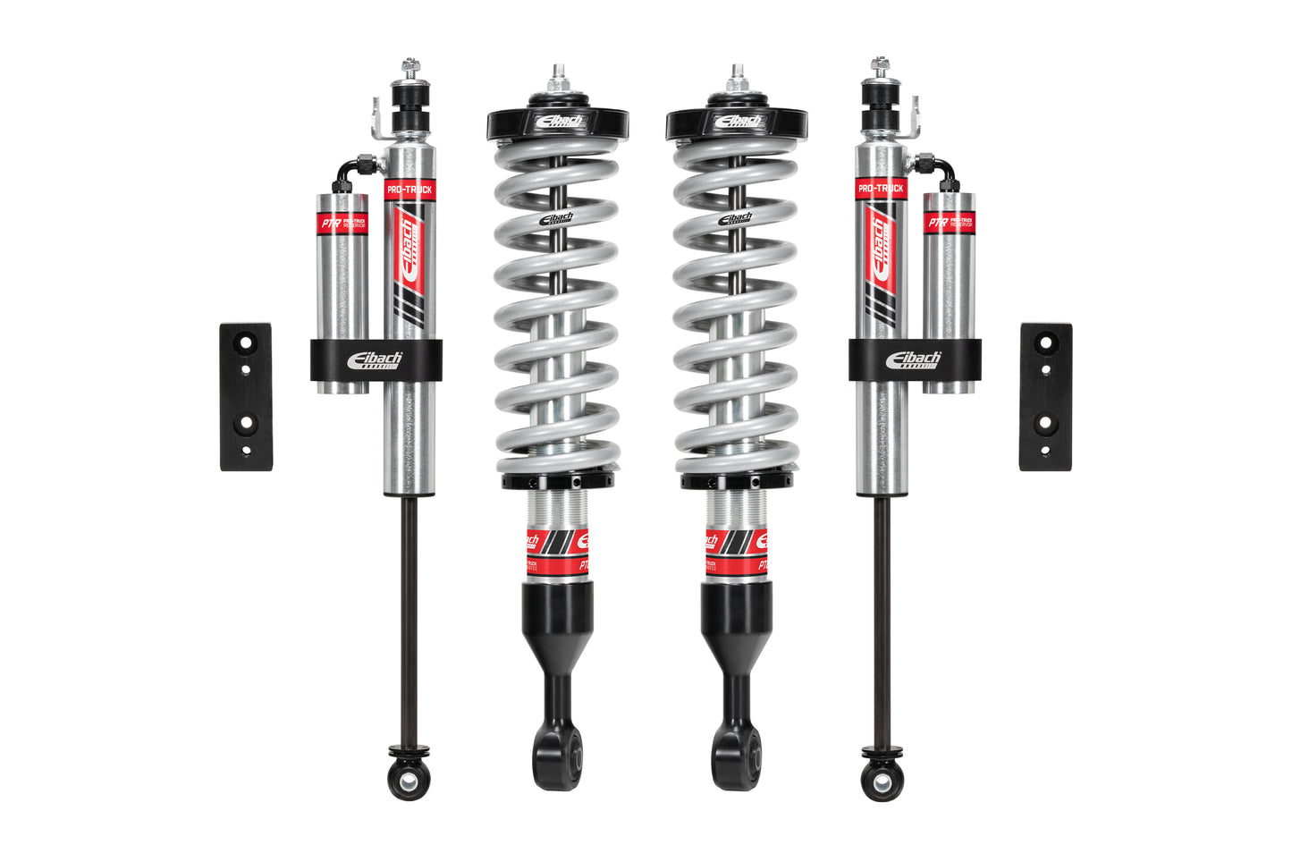 Pair of Front Coilovers + Rear Reservoir Shocks by Eibach