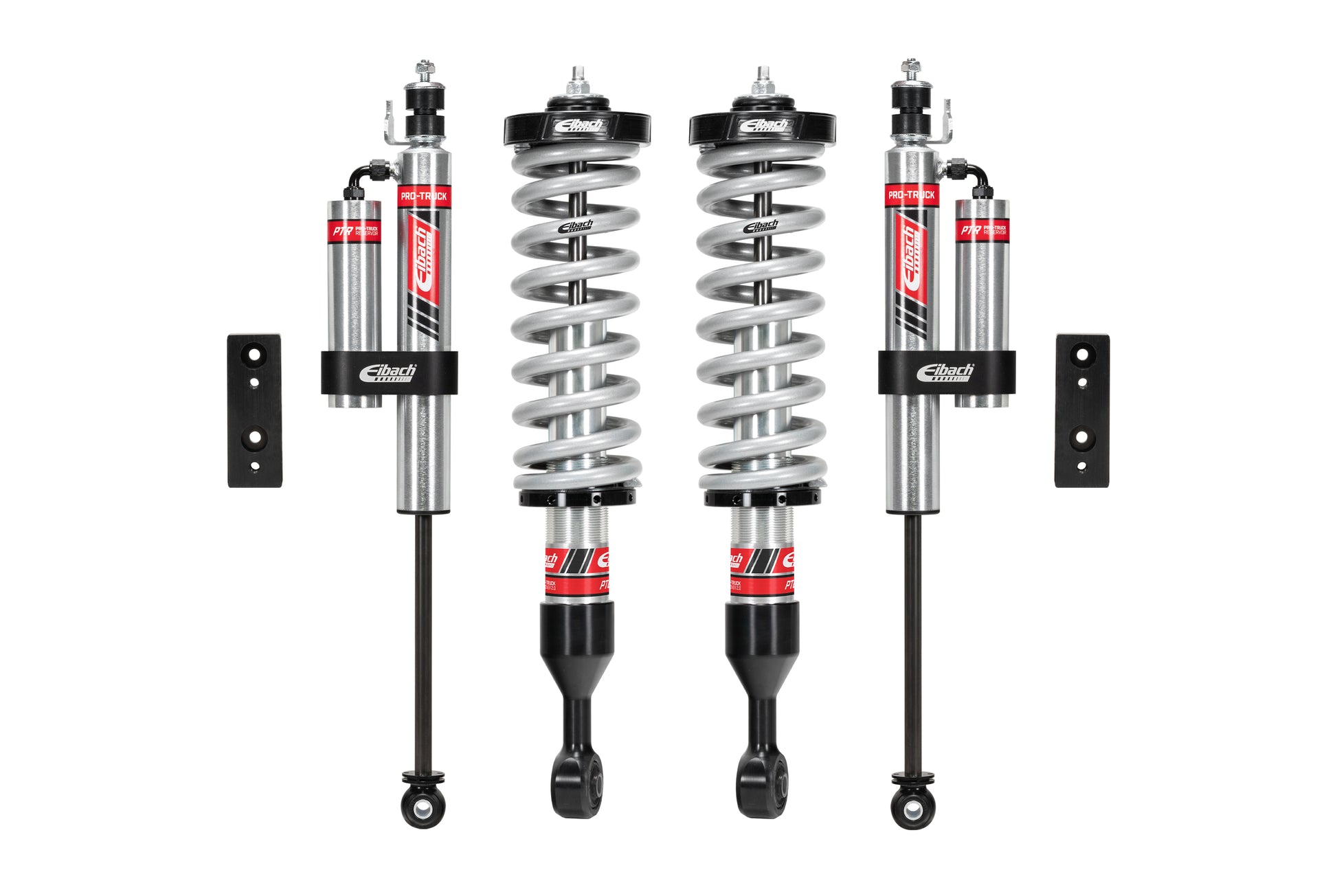 Pair of Front Coilovers + Rear Reservoir Shocks by Eibach