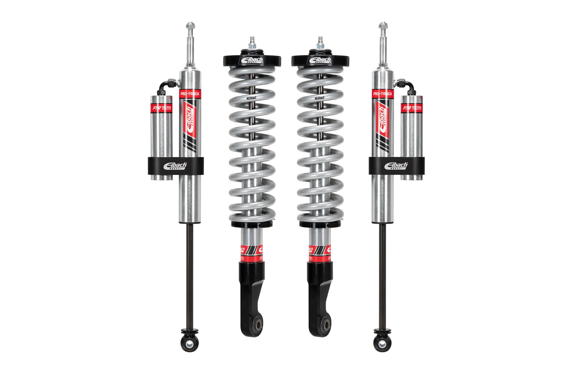 Pair of Front Coilovers + Rear Reservoir Shocks by Eibach
