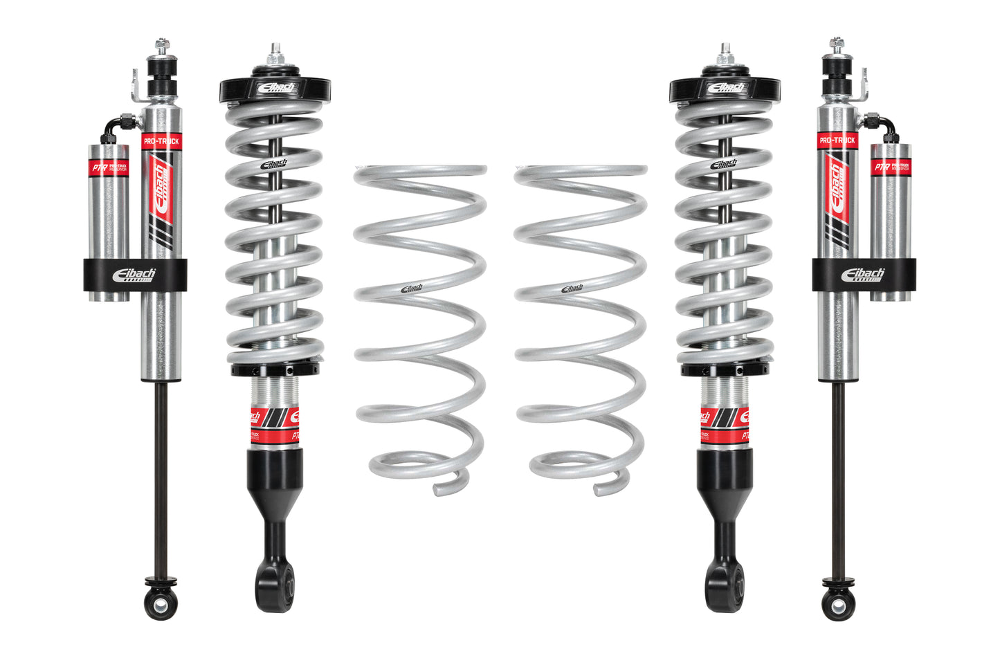 Pair of Front Coilovers + Rear Reservoir Shocks + Rear Springs by Eibach