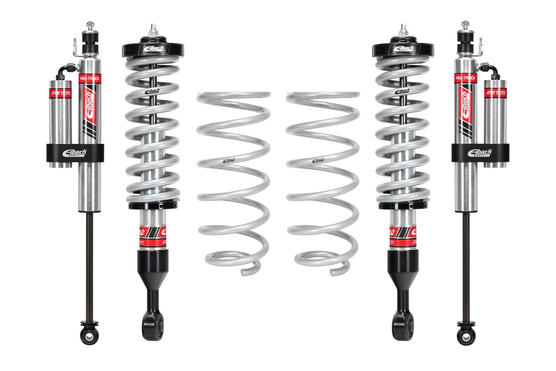 Pair of Front Coilovers + Rear Reservoir Shocks + Rear Springs by Eibach