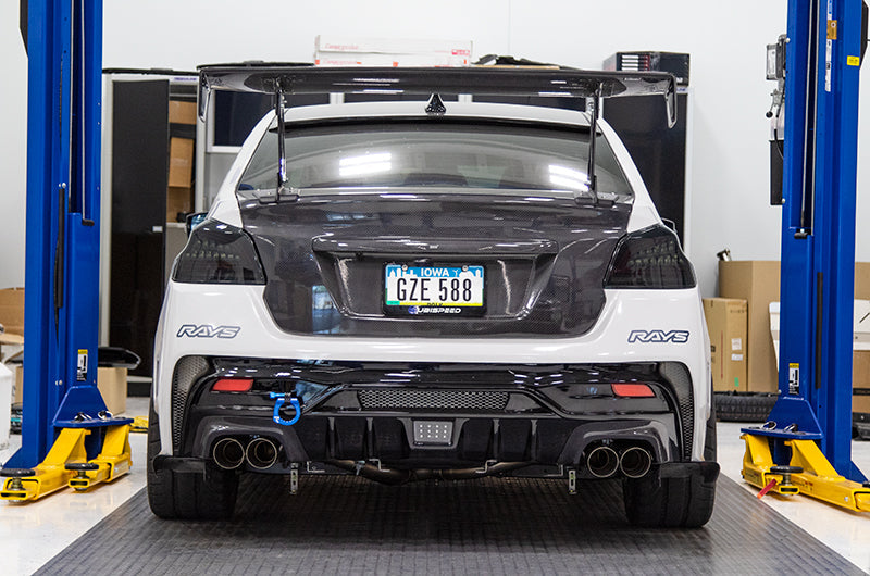 OLM Spec CR Tail Lights (Smoked Lens, Black Base) - 2015-2021 Subaru WRX & STI by MYX Automotive