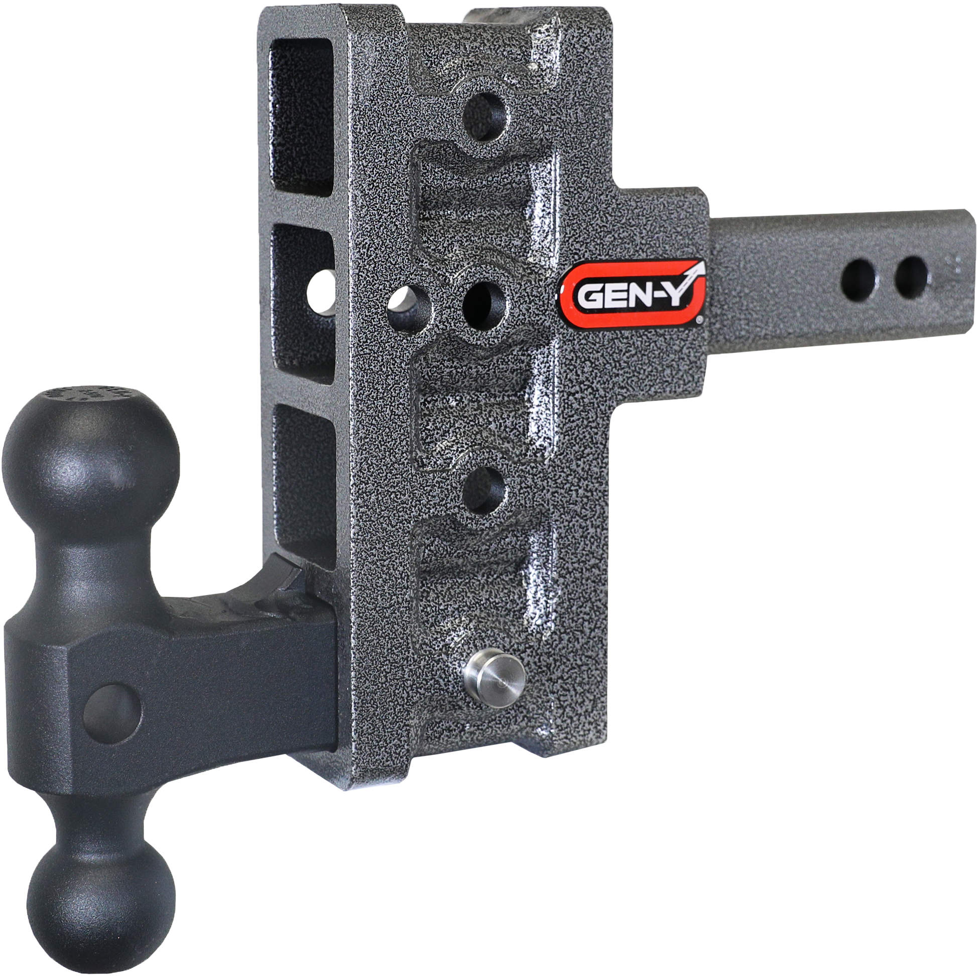 MEGA-DUTY 2" Shank 5" Offset Drop 2K TW 16K Hitch & GH-051 Dual-Ball by GEN-Y Hitch