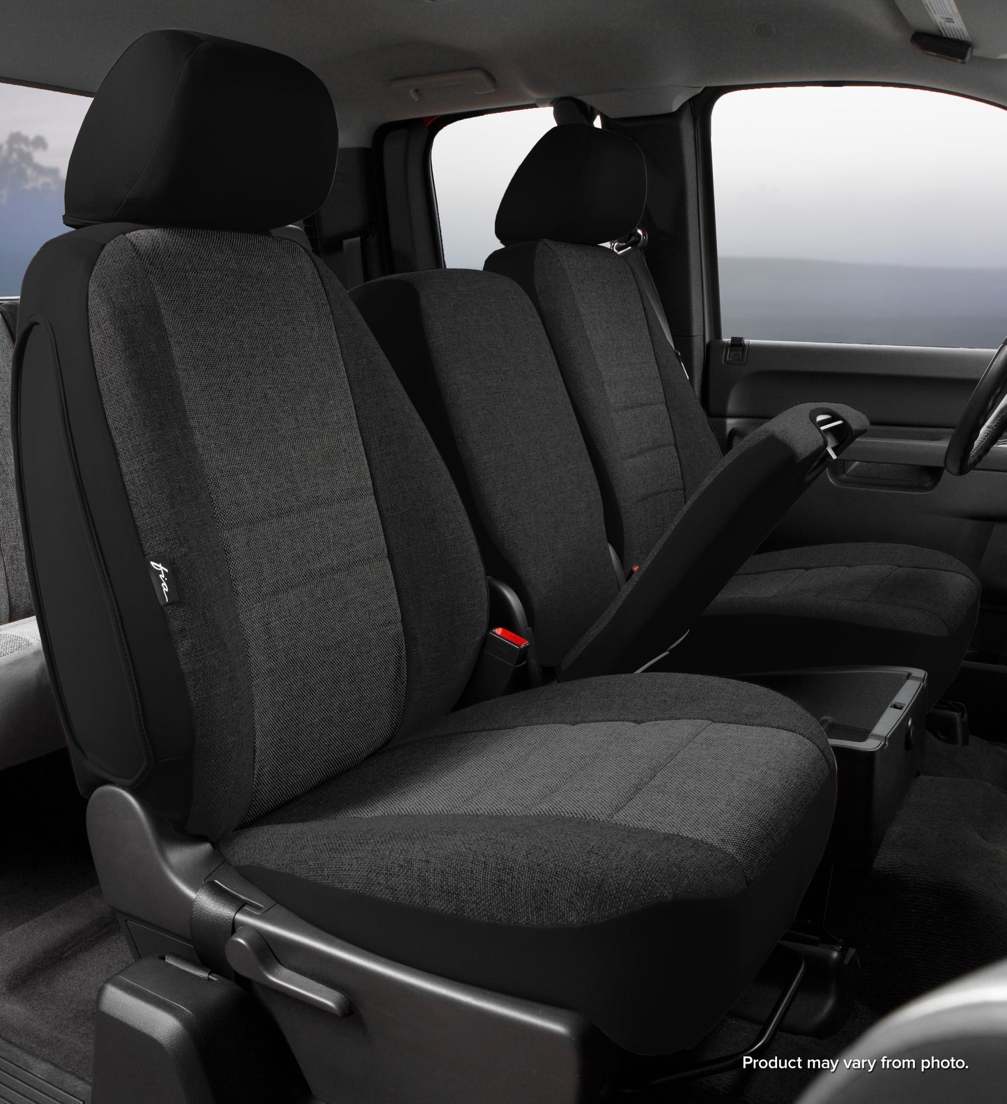 OE30 Series - Oe Tweed Custom Fit Front Seat Cover- Charcoal by FIA