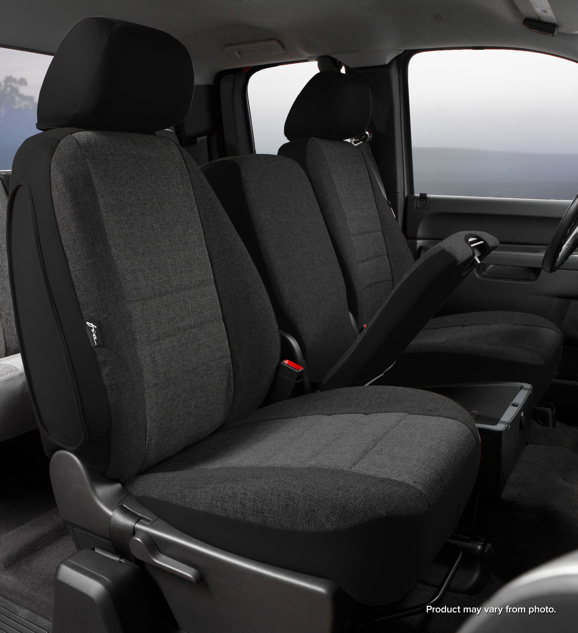OE30 Series - Oe Tweed Custom Fit Front Seat Cover- Charcoal by FIA
