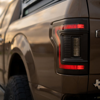 Flush Mount LED Tail Lights 2015-2020 Ford F-150 Sequential Turn Signals BLIS by ORACLE Lighting