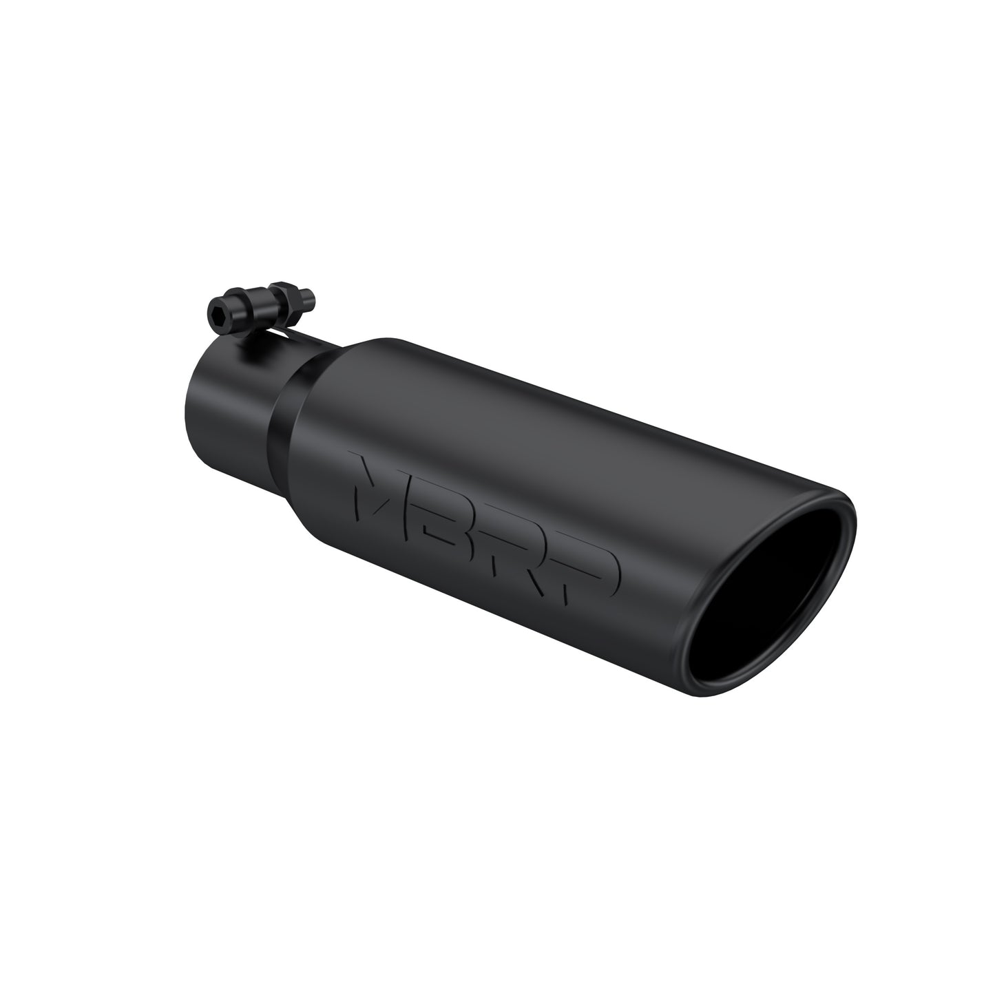 Tip. 3in. O.D. Angled Rolled End 2in. inlet 12in. length-Black Coated. by MBRP Exhaust