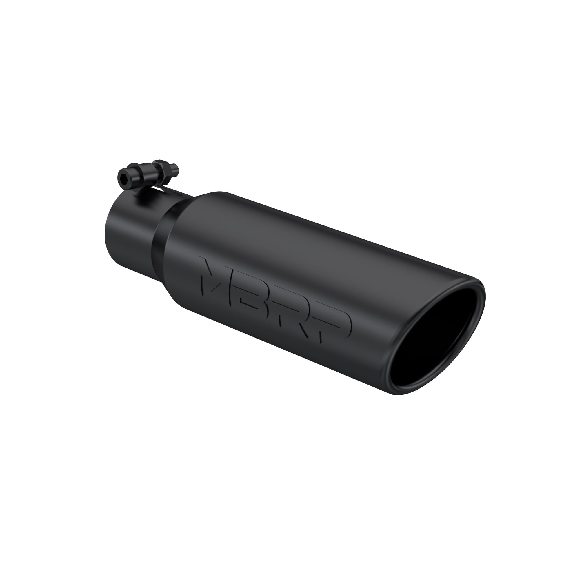 Tip. 3in. O.D. Angled Rolled End 2in. inlet 12in. length-Black Coated. by MBRP Exhaust