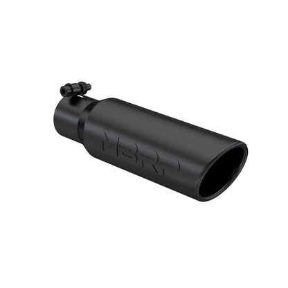 Tip. 3in. O.D. Angled Rolled End 2in. inlet 12in. length-Black Coated. by MBRP Exhaust