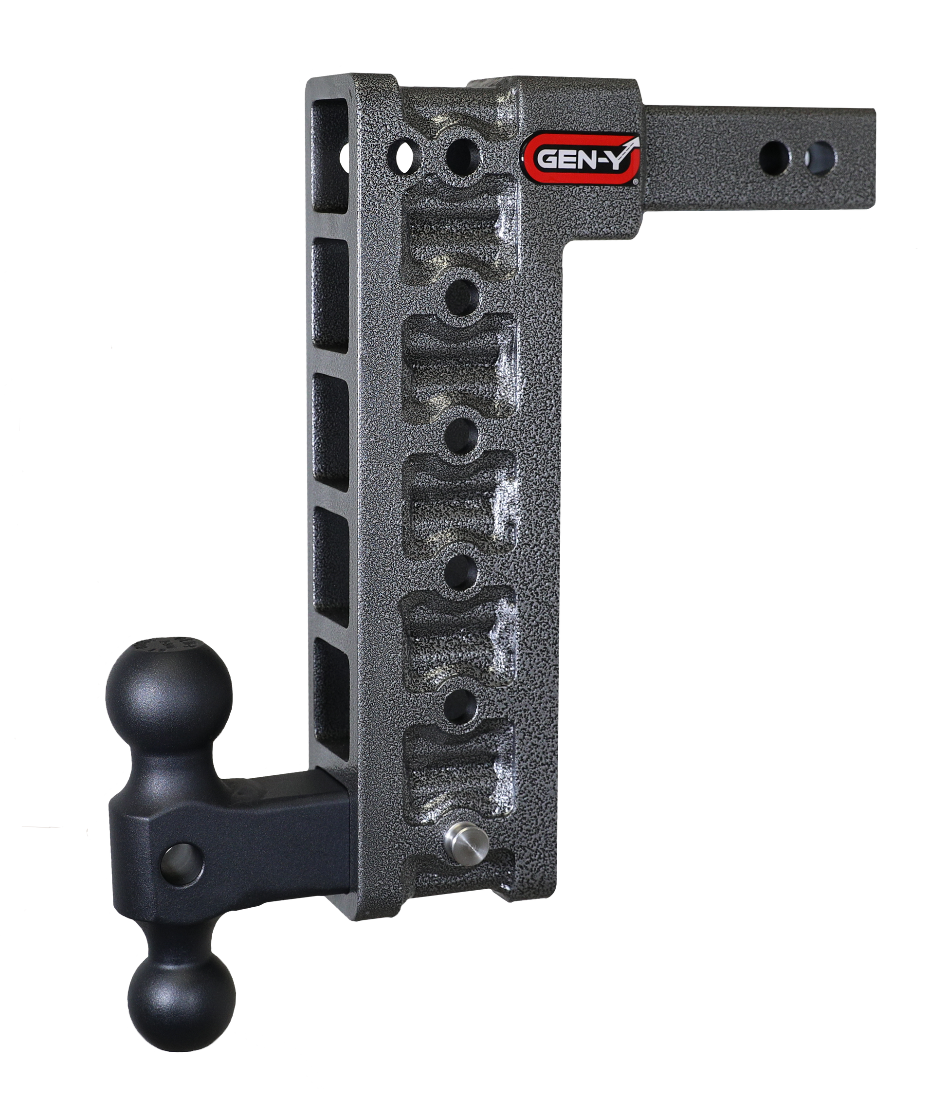 MEGA-DUTY 2" Shank 12.5" Drop 1.5K TW 10K Hitch Dual-Ball Stabilizer Recommend by GEN-Y Hitch