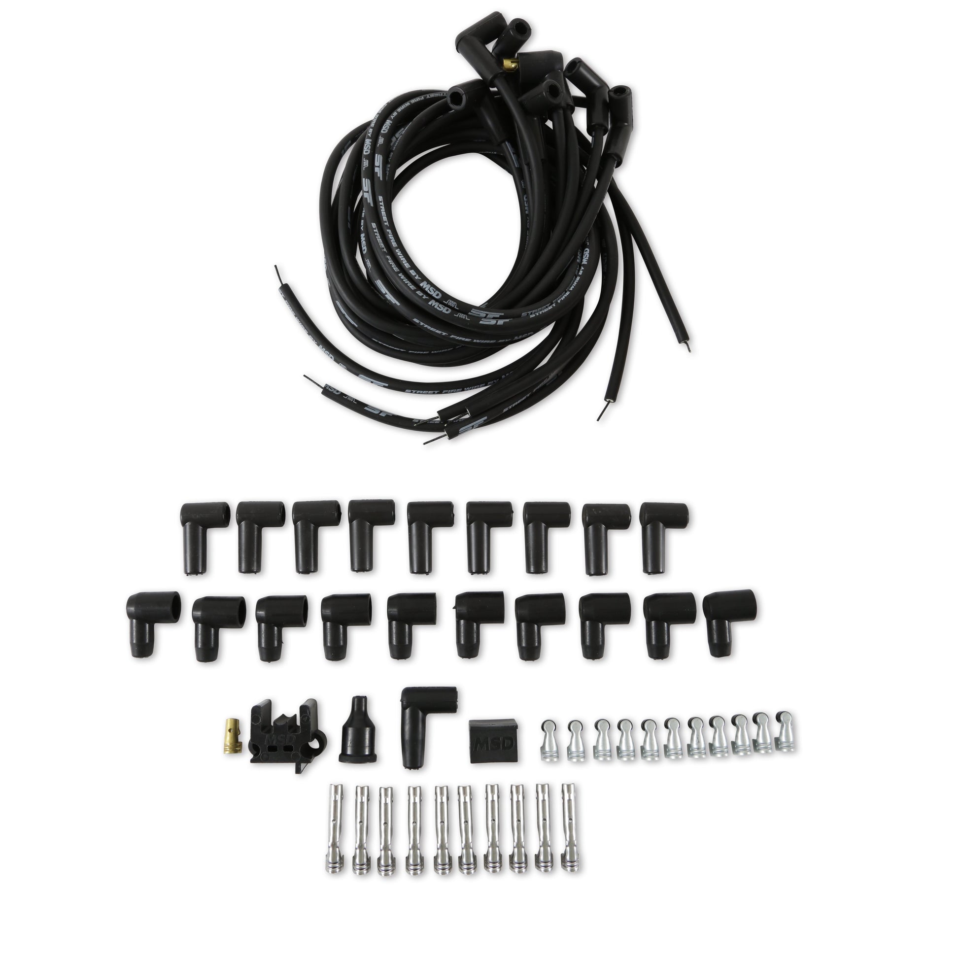 Street-Fire Wire Set 8 Cyl 90°, Sock/ HEI, Univ by MSD