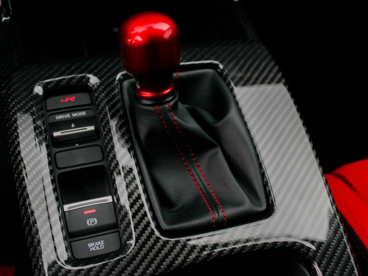 OLM LE Carbon Fiber Shift Panel Cover - 2023+ Honda Civic FL5 Type R by OLM