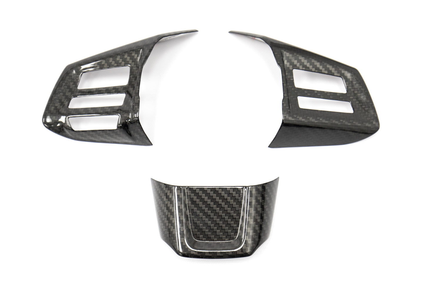 OLM Carbon Fiber Steering Wheel Covers - 2015 Subaru WRX / 2015 STI (MT) by OLM
