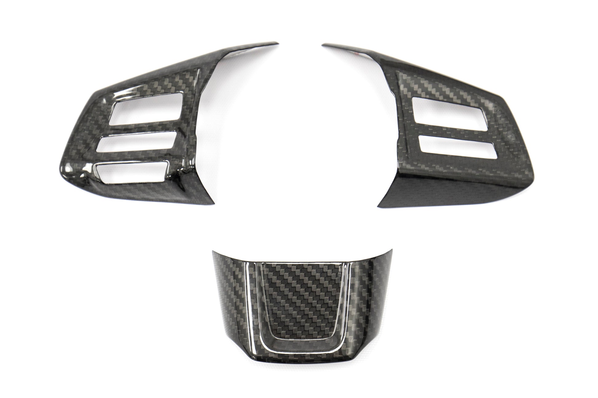 OLM Carbon Fiber Steering Wheel Covers - 2015 Subaru WRX / 2015 STI (MT) by OLM