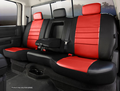 SL60 Series - Leatherlite Simulated Leather Custom Fit Rear Seat Cover- Red by FIA